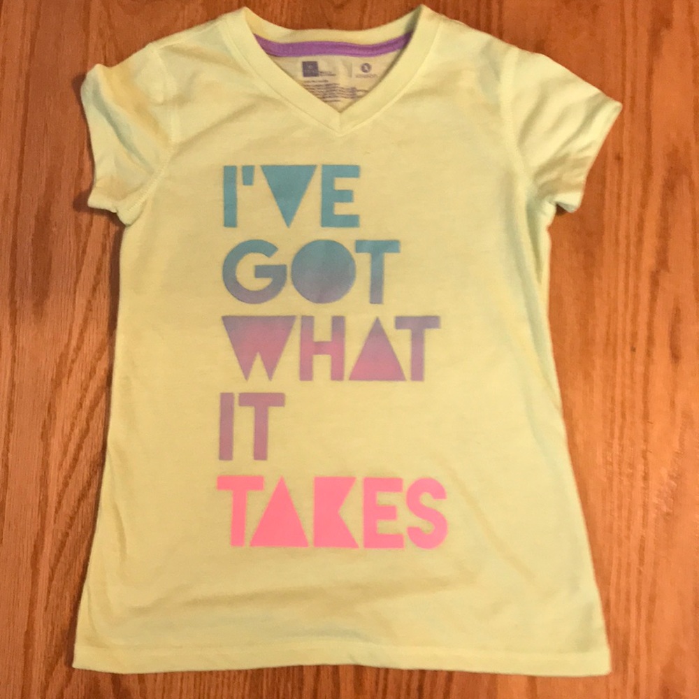 Yellow “I’ve got what it takes” shirt